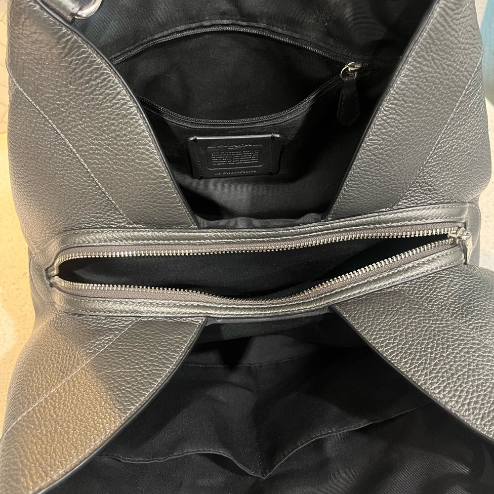 Coach Lexi Shoulder Bag with Patchwork Metallic Grey - Picture 8 of 13